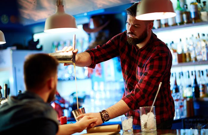 Man falling off his stool in a bar Jokes Times